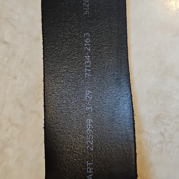 Levi's Dark Brown Bovine Leather Belt Sz. 85/34 Made In Mexico - Picture 5 of 9